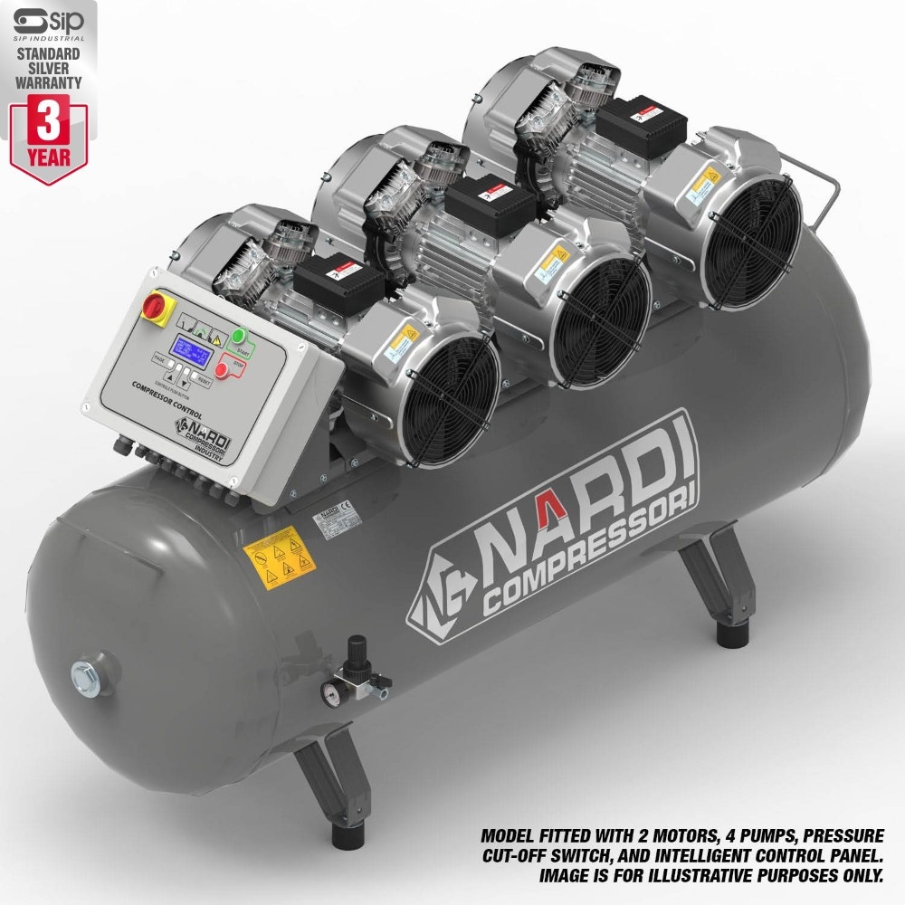 NARDI EXTREME MP 6.00HP 500ltr Compressor with Control Panel