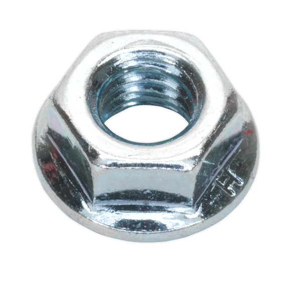 Sealey FN6 Flange Nut Serrated M6 Zinc Pack of 100