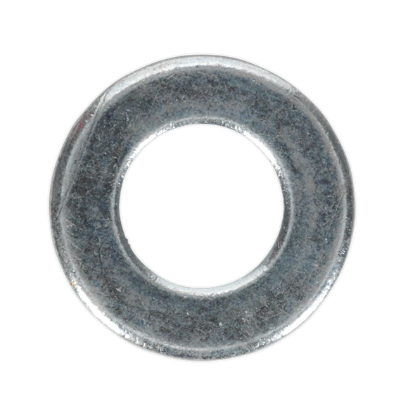 Sealey FWA1021 Flat Washer DIN 125 M10 x 21mm Form A Zinc Pack of 100