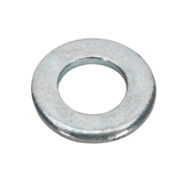 Sealey FWA49 Flat Washer DIN 125 - M4 x 9mm Form A Zinc Pack of 100