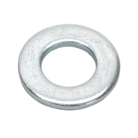 Sealey FWA817 Flat Washer DIN 125 - M8 x 17mm Form A Zinc Pack of 100