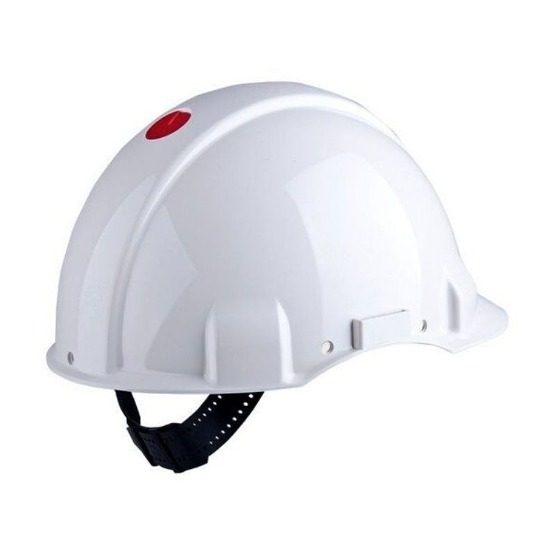 3M PELTOR Hard Hat Helmet G3000 with Uvicator Sensor, Pinlock, Dielectric 440v, White, G3001CUV-VI