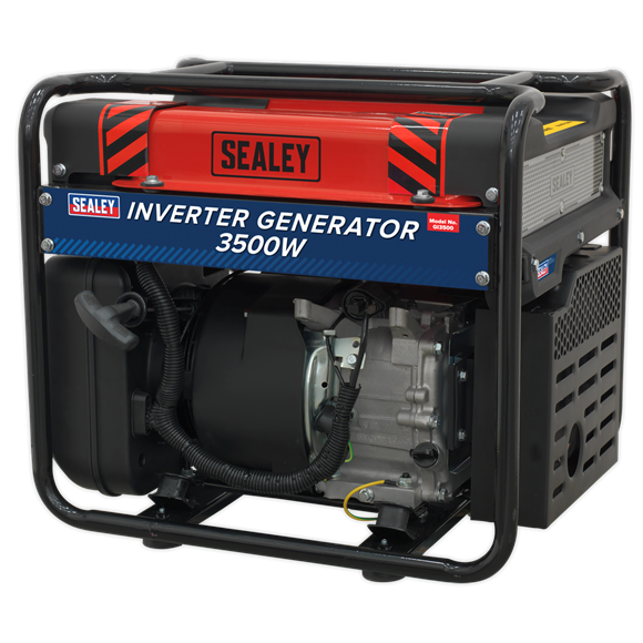 Sealey GI3500 Inverter Generator 3500W 230V 4-Stroke Engine