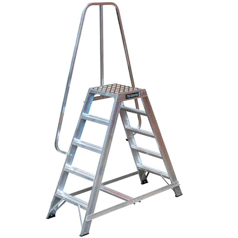 TB Davies 1272-005 5 Tread Heavy-Duty Double Sided Machine Step