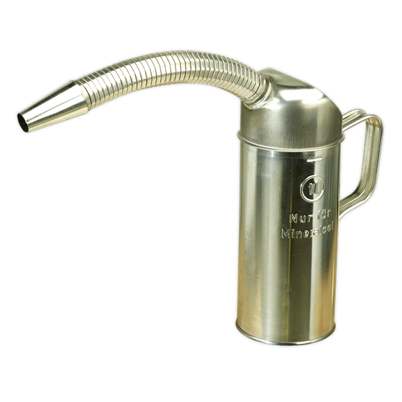 Sealey JM1F Measuring Jug Metal with Flexible Spout 1L