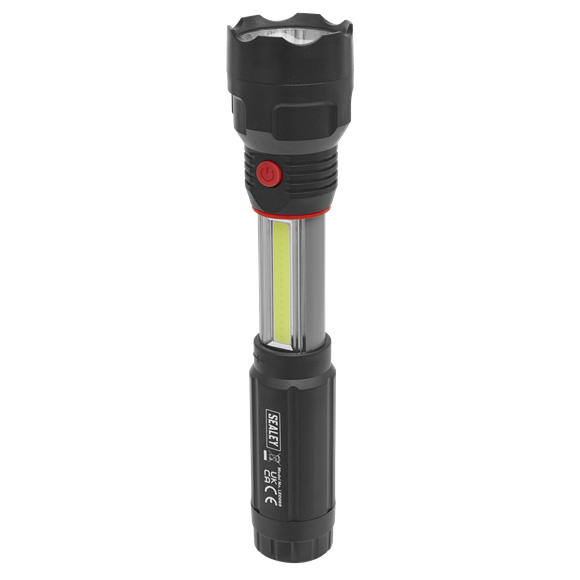 Sealey LED069 Torch/Inspection Light 3W COB & 3W LED 4 x AAA Cell