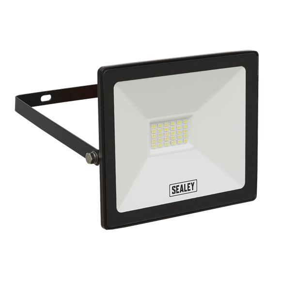 Sealey LED112 Extra Slim Floodlight with Wall Bracket 20W SMD LED