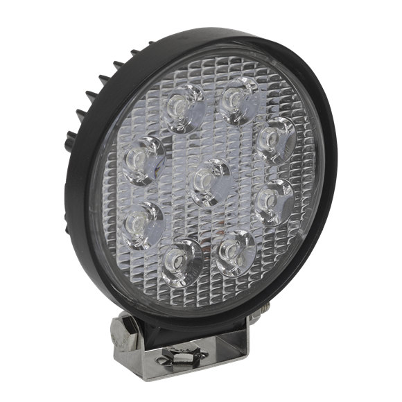 Sealey LED3R Round Work Light with Mounting Bracket 27W SMD LED