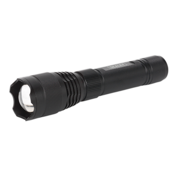 Sealey LED449 Aluminium Torch 10W CREE* XPL LED Adjustable Focus Rechargeable with USB Port