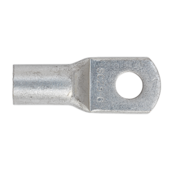 Sealey LT256 Copper Lug Terminal 25mm² x 6mm Pack of 10