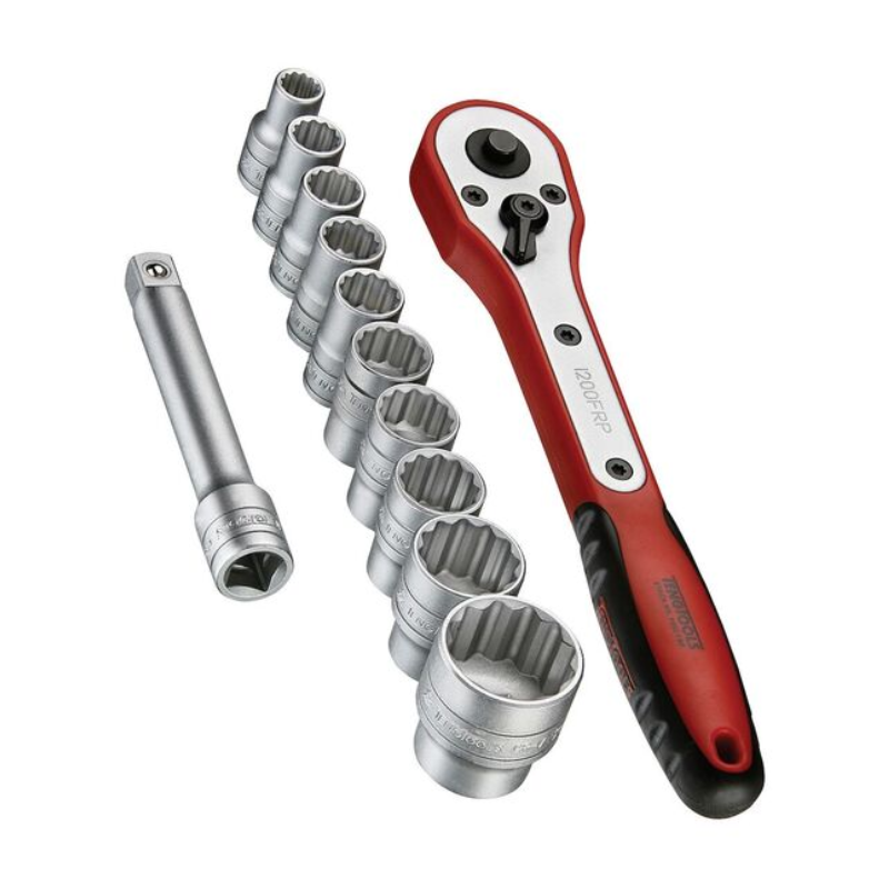 Teng 1/2in Drive M1212N1 Basic Socket Set of 12