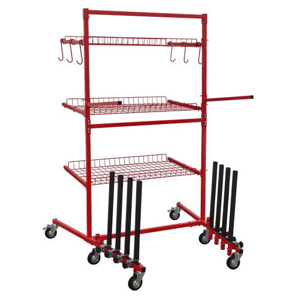 Sealey MK75 Parts Cart with Panel Train