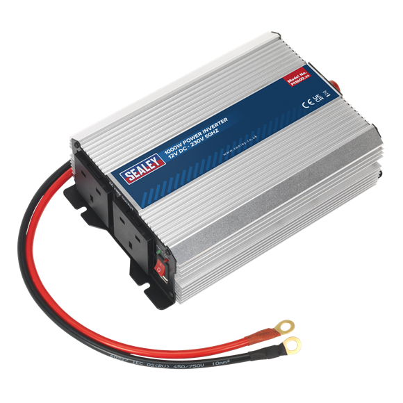 Sealey PI1000 Power Inverter 1000W 12V DC - 230V 50Hz