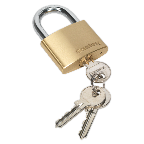 Sealey PL102 Brass Body Padlock 50mm