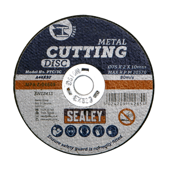 Sealey PTC/3C Cutting Disc Ø75 x 2mm 10mm Bore
