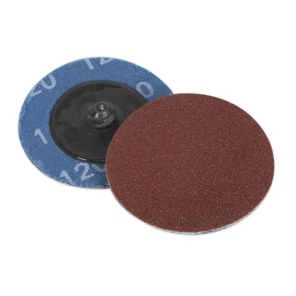 Sealey PTCQC50120 Quick-Change Sanding Disc Ø50mm 120Grit Pack of 10