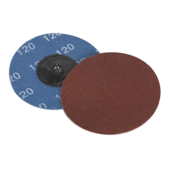 Sealey PTCQC75120 Quick-Change Sanding Disc Ø75mm 120Grit Pack of 10