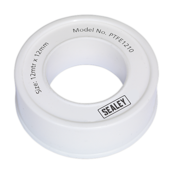 Sealey PTFE1210 PTFE Thread Sealing Tape 12mm x 12m Pack of 10