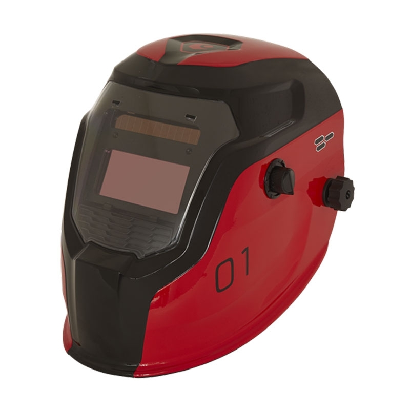 Sealey PWH1 Auto Darkening Welding Helmet Shade 9-13 - Red