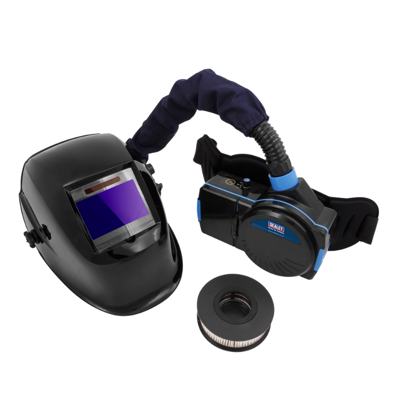 Sealey PWH616 Welding Helmet with Powered Air Purifying Respirator (PAPR) Auto Darkening