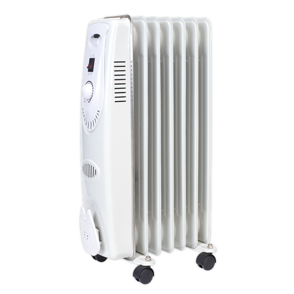 Sealey RD1500 Oil Filled Radiator 1500W/230V 7 Element