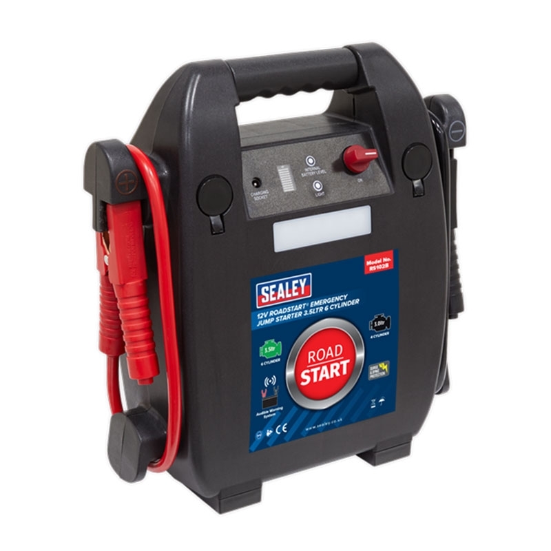 Sealey RS102B RoadStart Emergency Jump Starter 12V 3.5L 6 Cylinder