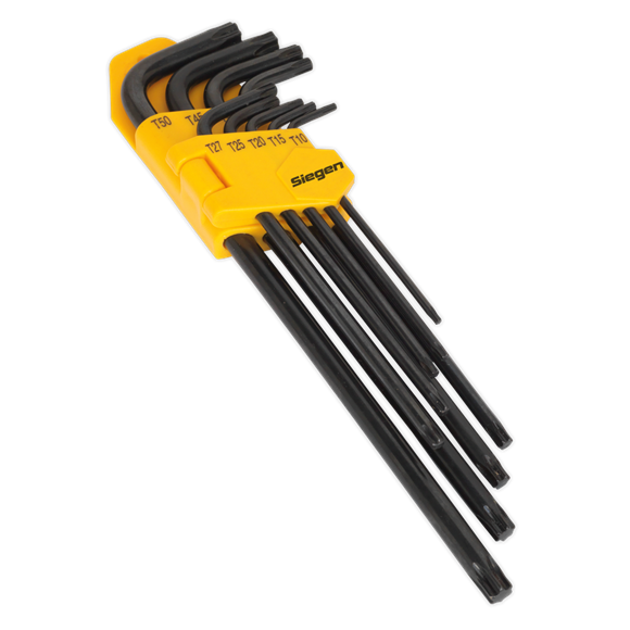 Sealey S01096 TRX-Star* Key Set 9pc Extra-Long