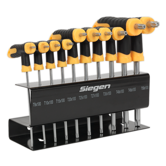 Sealey S01151 TRX-Star* Key Set 10pc T-Handle