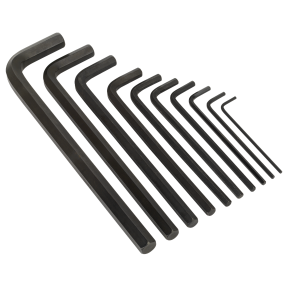 Sealey S0639 Extra-Long Hex Key Set 10pc Metric