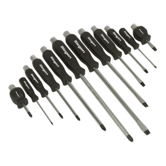 Sealey S0641 Screwdriver Set 12pc Hammer-Thru