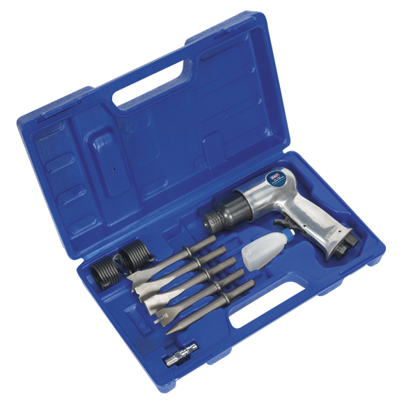 Sealey SA12/S Air Hammer Kit with Chisels Medium Stroke