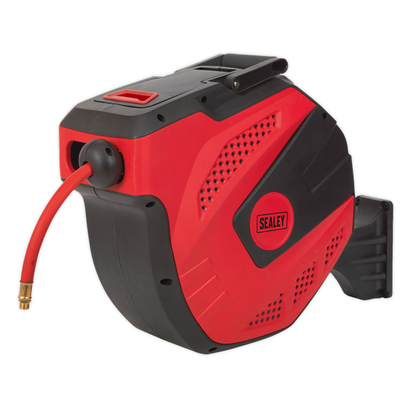 Sealey SA823 Air Hose Reel Auto-Rewind Control 20m Ø10mm ID - Rubber Hose