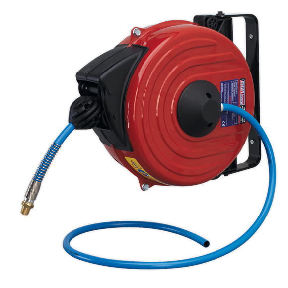 Sealey SA90 Retractable Air Hose Reel 12m Ø8mm ID TPU Hose