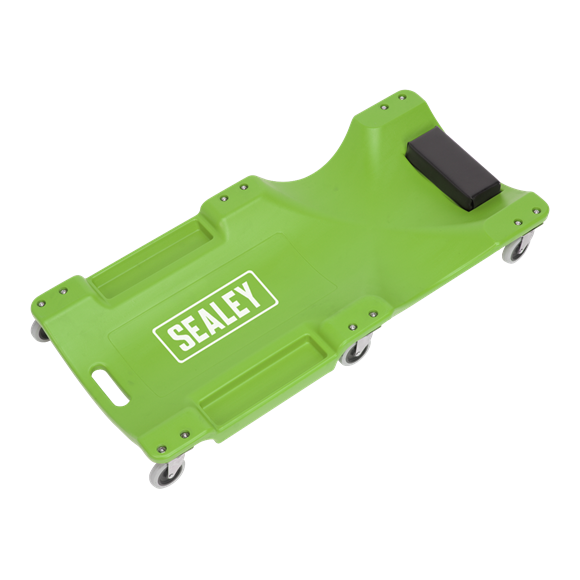 Sealey SCR80HV Composite Creeper with 6 Wheels - Hi-Vis Green