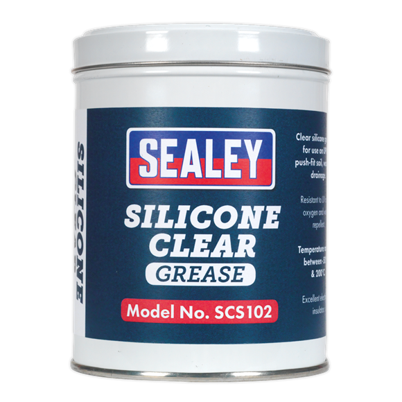Sealey SCS102 Silicone Clear Grease 500g Tin