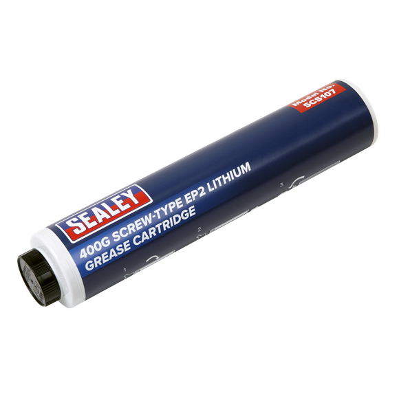 Sealey SCS107 Screw-Type EP2 Lithium Grease Cartridge 400g