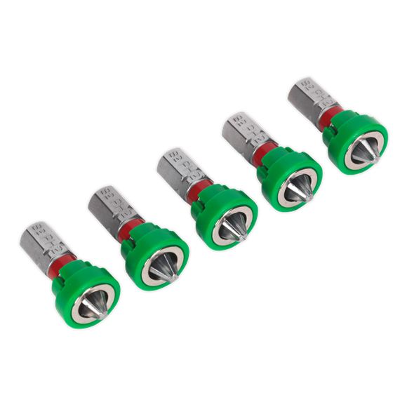 Sealey AK210520 Power Tool Bit Phillips #2 with Magnetic Holder S2 25mm Pack of 5