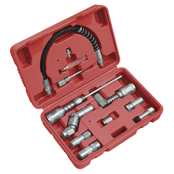 Sealey AK4482 Grease Gun Adaptor Kit 12pc
