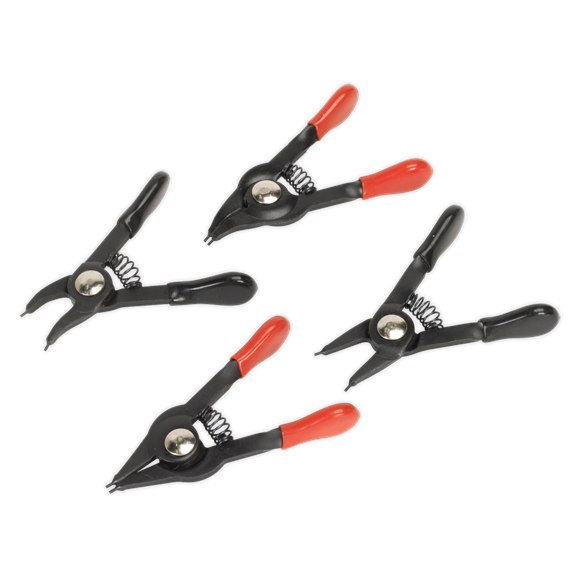 Sealey AK8449 Mini Circlip Pliers Set 4pc