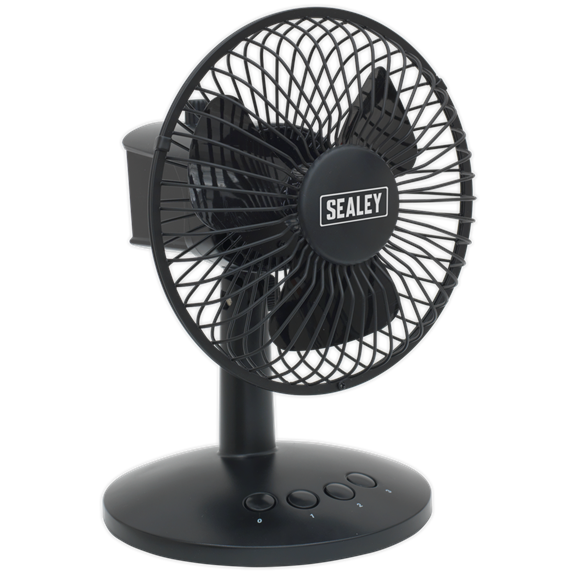 Sealey SFF6USB Oscillating USB Desk Fan 3-Speed 6