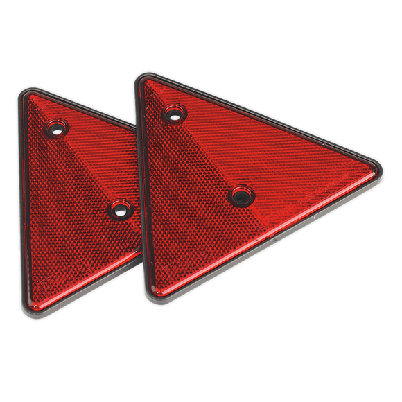 Sealey TB17 Rear Reflective Red Triangle Pack of 2