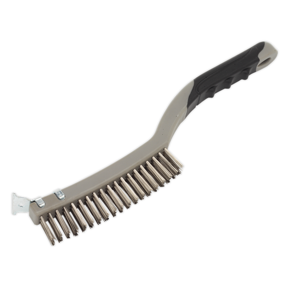 Sealey WB105 Wire Brush with Stainless Steel Fill & Scraper