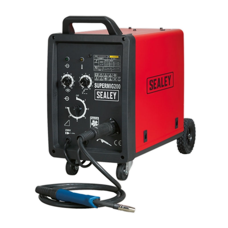 Sealey SUPERMIG200 Professional MIG Welder 200Amp 230V with Binzel Euro Torch