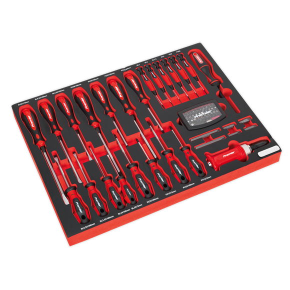 Sealey TBTP04 Tool Tray with Screwdriver Set 72pc