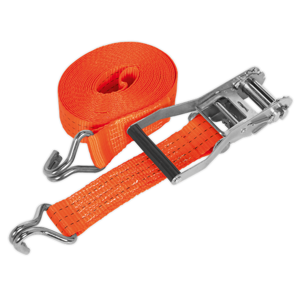 Sealey TD3006J Ratchet Tie Down 50mm x 6m Polyester Webbing 3000kg Breaking Strength