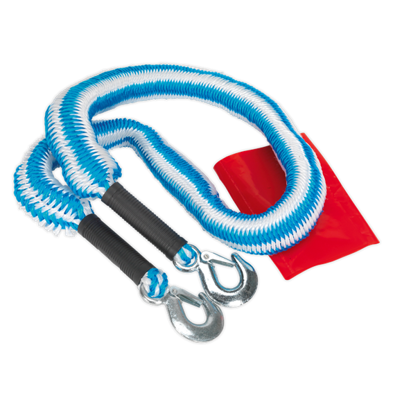 Sealey TH2502 Tow Rope 2000kg Rolling Load Capacity