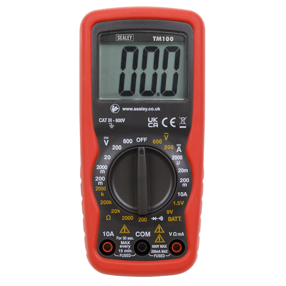 Sealey TM100 Professional Digital Multimeter - 6-Function