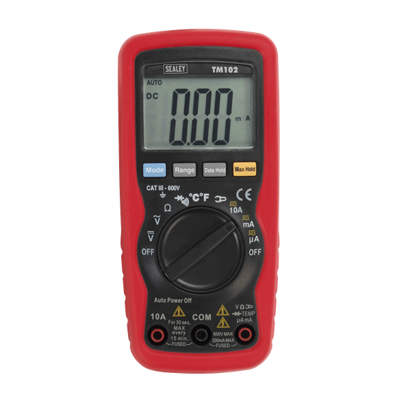 Sealey TM102 Professional Auto-Ranging Digital Multimeter - 8-Function