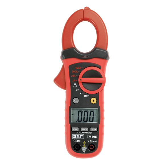 Sealey TM105 Professional Auto-Ranging Digital Clamp Meter NCVD - 6-Function