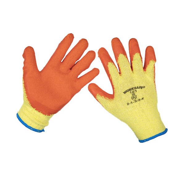 Sealey TSP121XL/6 Super Grip Knitted Gloves Latex Palm (X-Large) - Pack of 6 Pairs